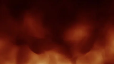 Looped dark fire flames cloud animation background Stock Footage 338306442