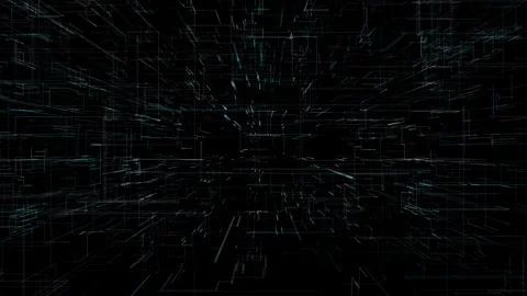Looped digital corner lines slow motion background Vídeos de archivo 338306459