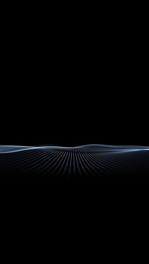 Looped digital tech waves slow motion vertical background Stock Footage 341151838