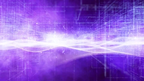 Looped digital technology metaverse cloud network Stock Footage 337964481