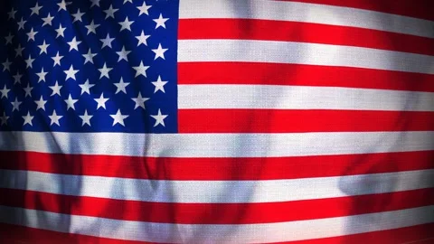 Looped dramatic waving american flag background, suitable for events or edit Stock Footage 277644726