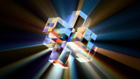 Looped dynamic animation of  a 3d figure made of liquid glass material. Anim Stock Footage 327613386