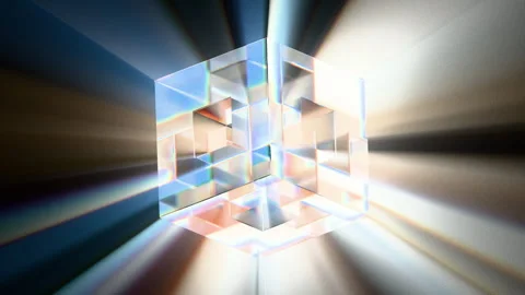 Looped dynamic animation of a 3d figure  made of liquid  glass material. Ani Stock Footage 327613485