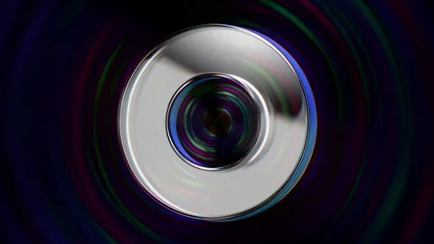 Looped dynamic animation of a  torus shape made of liquid glass material. An Stock Footage 327613431