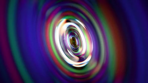 Looped dynamic animation of a torus shape made of liquid glass material. Ani Stock Footage 327614304