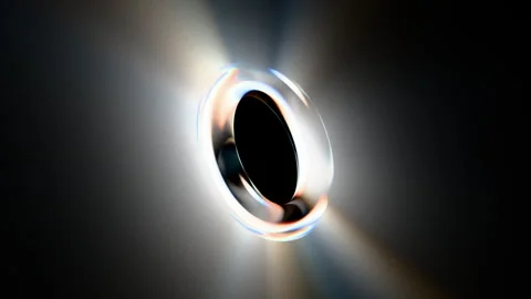 Looped dynamic animation of a torus shape made of liquid glass material. Ani Stock Footage 327614312
