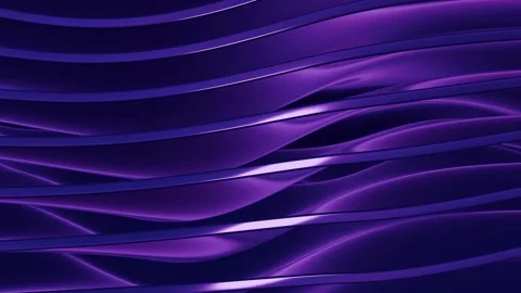 Looped elegant background with abstract pattern of purple blue glass waves Stock Footage 287809988