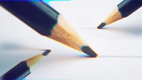 Looped extreme close up of architect or artist draws Stock Footage 103529030