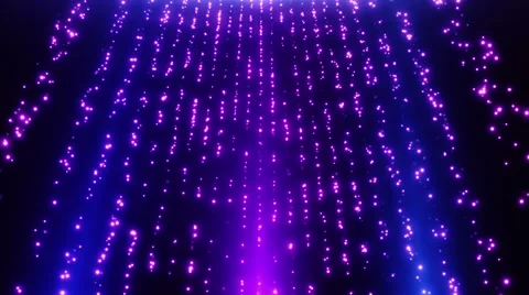 Looped Falling Glowing Dust Particles Motion Background Blue Purple Violet Stock Footage 67468533