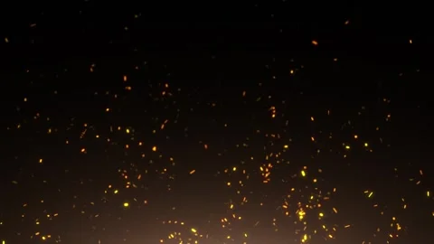 Looped fire sparks with flicker light animation Stock Footage 337851867
