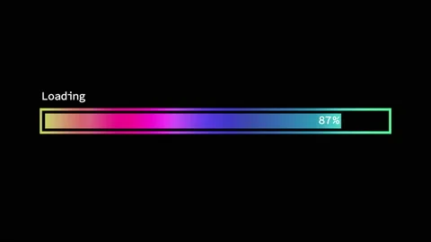 Looped gradient loading bar animation ag... | Stock Video | Pond5