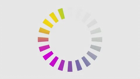 Looped gradient loading circle icon animation. Stock Footage 168538320