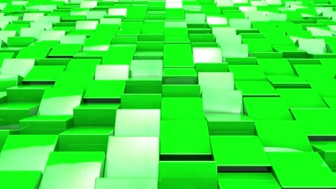 Looped green 3D background from cubes Stock-Footage 146627349