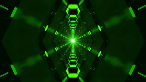 Looped Green Abstract Technology Endless Stock Footage 99364880