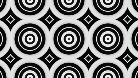 A looped linear and shape animation in black in the form of a kaleidoscope Stock Footage 208870168