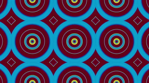 Looped linear and shape animation in kaleidoscope color and moving mandala Stock Footage 208870328