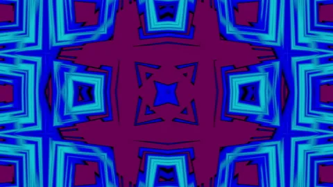 Looped linear and shape animation in kaleidoscope Stock Footage 228247041