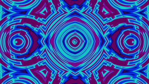 Looped linear and shape animation in kaleidoscope color Stock Footage 228247343