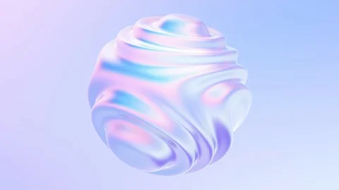 Looped liquid shape with ripples and waves Stock-Footage 126011668