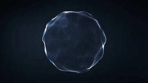 Looped Liquid Sphere Motion Graphics Element Stock Footage 139670826