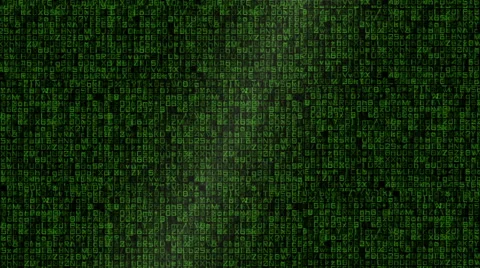 Looped Matrix Style Background Stock Footage 68366837