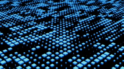 Looped minimalistic background from dynamic cubes Video stock 113399233