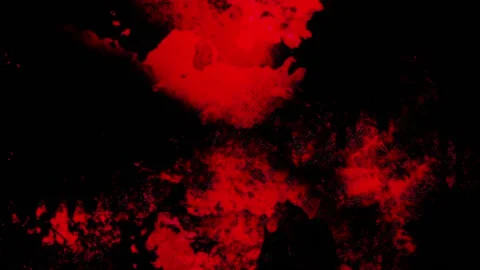 Looped motion background features a dark and blood red grunge texture Stock Footage 160603689