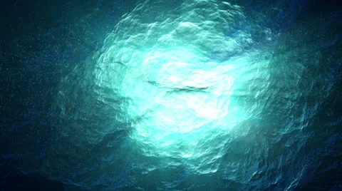 Looped ocean surface from underwater Stock Footage