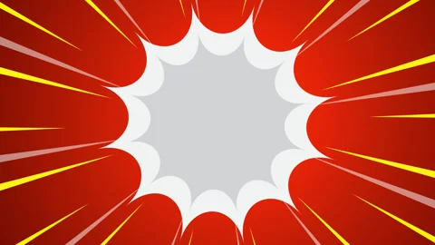 Looped rays animation comic book action layout background. Stock Footage 332719752