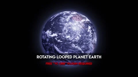 Looped Rotating Planet Earth Project File Stock After Effects
