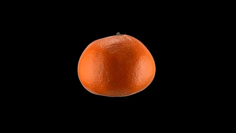 Looped rotating Satsuma, one full revolution. Prores 4444 Straight Alpha Vídeo Stock 87982685