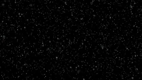 Looped slow motion snowflakes snowfall on black background Stock Footage 338305730