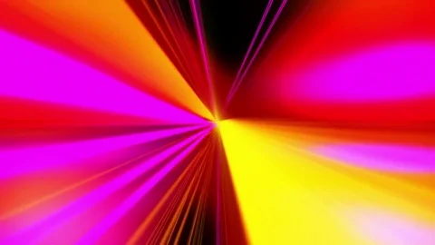 Looped speed motion light beams. Colored light streaks acceleration. Abstract Stock Footage 81365407