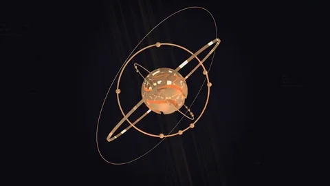 Looped sphere rotating FullHD Video stock 73589074