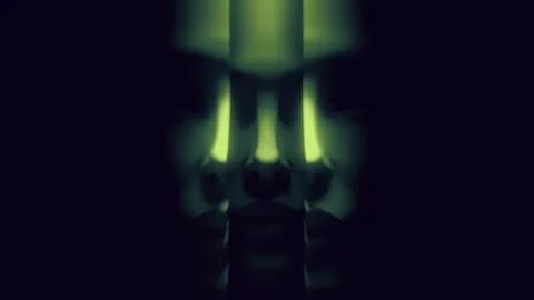 Looped Splitting Faces Stock Footage 273323739