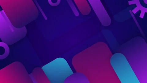 Looped stylish geometric shape background motion graphics Stock Footage 162848494