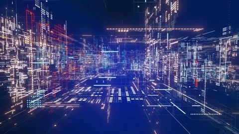 Looped Technology Data background Stock Footage 326976942