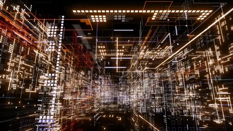 Looped Technology Data background Stock Footage 326979374