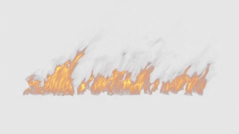Looped Tilted Fire Flame with Gentle Air. Stock-Footage 293549110