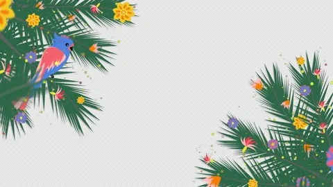 Looped tropical frame Vídeo Stock 157216163