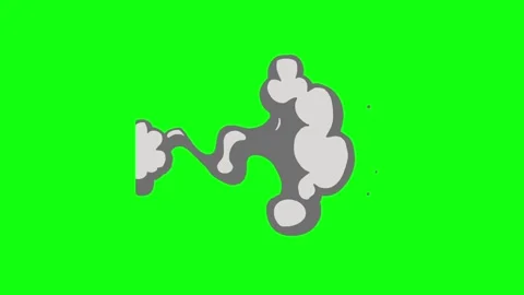 Looped vector animation of smoke on gree... | Stock Video | Pond5