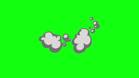 Looped vector animation of smoke on gree... | Stock Video | Pond5