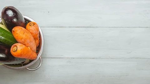 Looped video with vegetables Stock Footage 121167494