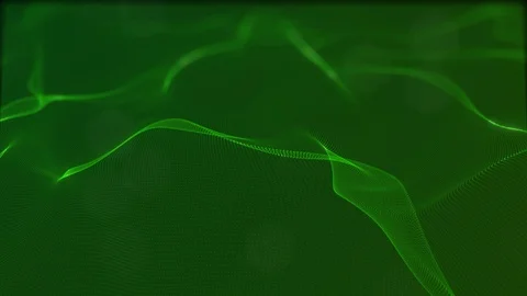 Looped virtual space. Background with particles form lines, surfaces, grid. V13 Stock-Footage 92170049