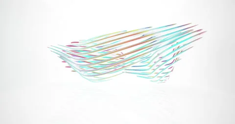 Looped visualization. Luxury abstract architectural background. Stock Footage 148426687