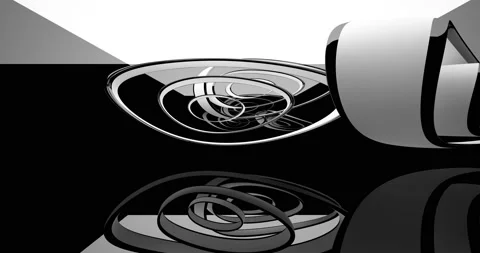 Looped visualization. Luxury abstract architectural background. Stock Footage 148426782