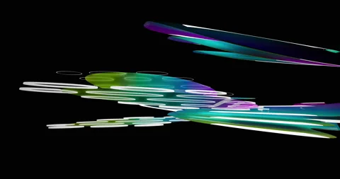 Looped visualization. Luxury abstract architectural background. Stock Footage 148427088