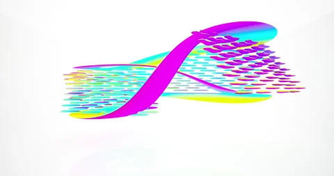 Looped visualization. Luxury abstract architectural background. Stock Footage 148427195