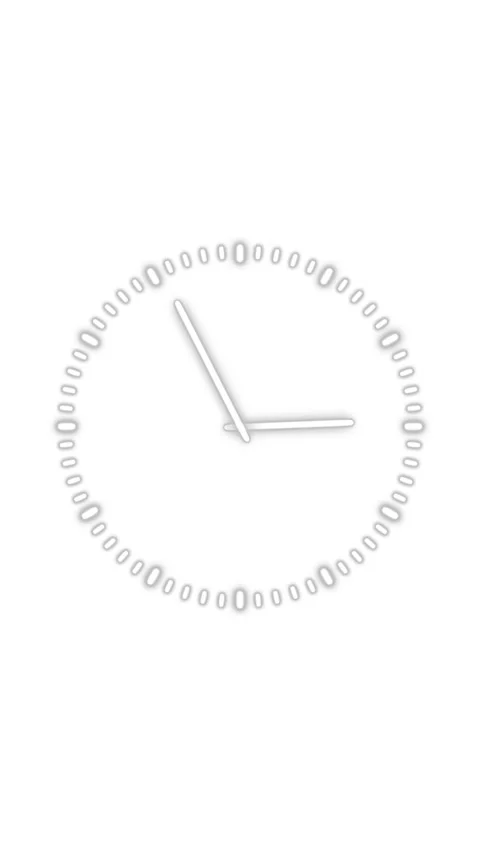 Looped white circle analog time clock animation background 스톡 동영상 338109491