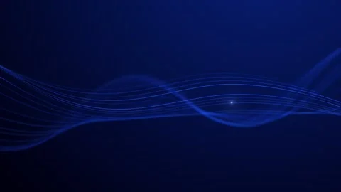 Looping 3d animation. Abstract blue neon background with unfocussed glowing.. 库存影片 330950647